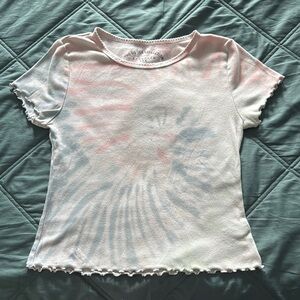Aeropostale Pink and Blue Short Sleeve Tee